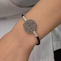 Silver Kazaziye Knit Bracelet