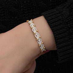 Bracelet tricoté Kazaziye en argent