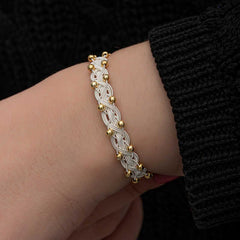 Bracelet tricoté Kazaziye en argent