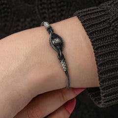 Silver Kazaziye Knit Bracelet