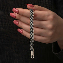 Bracelet tricoté Kazaziye en argent