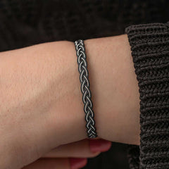Silver Kazaziye Knit Bracelet