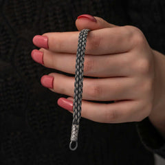 Silver Kazaziye Knit Bracelet