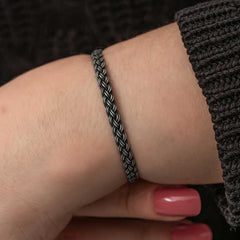 Silver Kazaziye Knit Bracelet