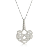 Silver Kazaziye Knit Women's Necklace