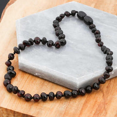 Baby Drop Amber Teeth Necklace