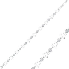 Bracelet papillon en argent pour femme