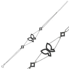 Bracelet papillon en argent pour femme