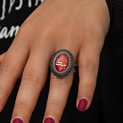 Bague personnalisée en argent pour femme