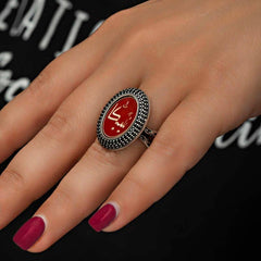 Bague personnalisée en argent pour femme