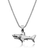 Silver Shark Necklace
