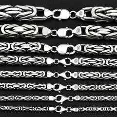 Silver King Chain - 3 mm Angled