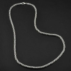 Silver King Chain - 3 mm Angled