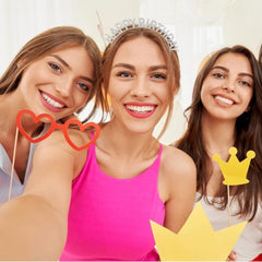 Nessiworld Silver Crystal Stone Happy Birthday Crown Imported Product A Quality 17x16 cm