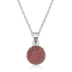 Collier pour femme en pierre de cristal argentée