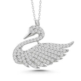 Silver Swan Women's Necklace