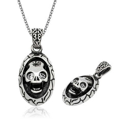Silver Skull Men's Necklace