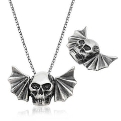 Silver Skull Men's Necklace
