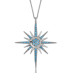 Silver Polar Star Women's Necklace