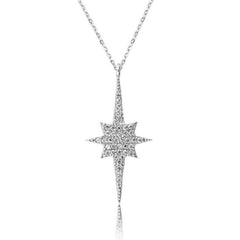 Silver Pole Star Women's Necklace