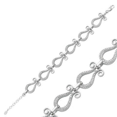 Silver Tulip Women's Bracelet