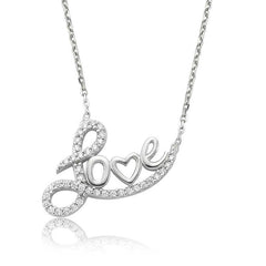 Silver Stone Love Women's Necklace