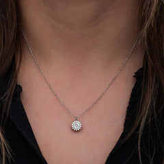 Collier Anturaj rond minimaliste en argent pour femme