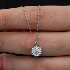 Collier Anturaj rond minimaliste en argent pour femme