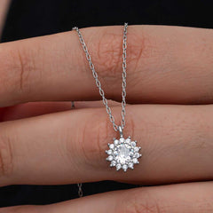 Collier Anturaj rond minimaliste en argent pour femme