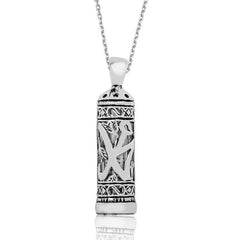 Silver Muhammed Written Cevşen Necklace