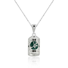 Silver Muhammed Written Cevşen Women's Necklace