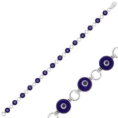 Silver Evil Eye Women's Bracelet