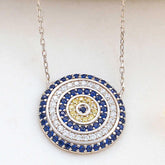 Silver Evil Eye Women's Necklace