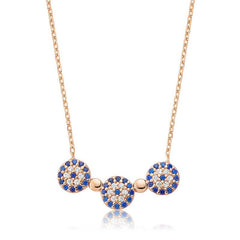 Silver Evil Eye Women's Necklace