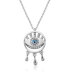 Silver Evil Eye Necklace