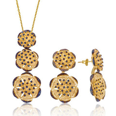 Silver Lotus Flower Women Set