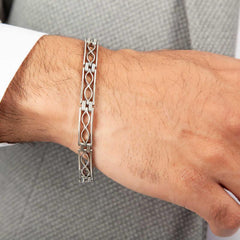 Silver Oxidized Men's Bracelet