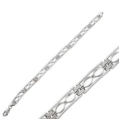 Silver Oxidized Men's Bracelet