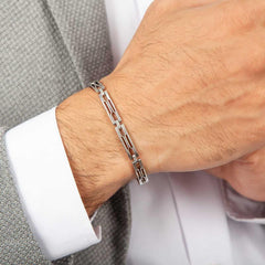 Silver Oxidized Men's Bracelet