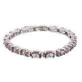 Silver Oval Zultanite Stone Women's Bracelet