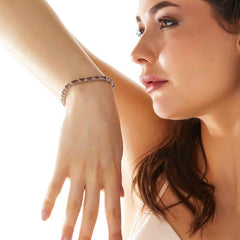 Silver Oval Zultanite Stone Women's Bracelet
