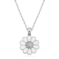 Silver Daisy Women's Necklace