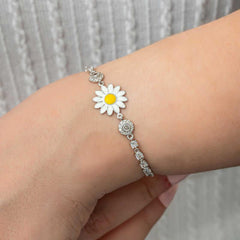 Silver Daisy Waterway Women's Bracelet