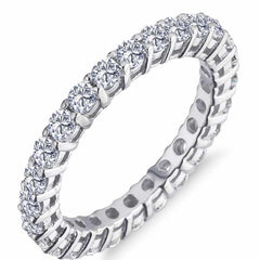 Silver Diamond Model Full Circle Ring