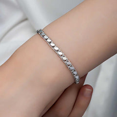 Silver Sequin Chain Women's Bracelet