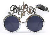 Lunettes de mariée NessiWorld argentées « Bride To Be » 15 x 10 cm