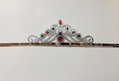 NessiWorld SilverColorPlasticPrincessCrownQueenCrown60cm