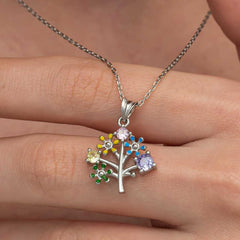Silver Color Tree of Life Women's Necklace