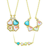 Silver Colored Openable Clover Women's Necklace