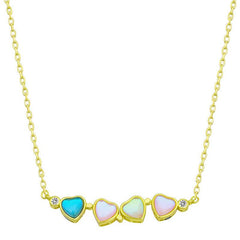 Collier trèfle argenté ouvrable pour femme